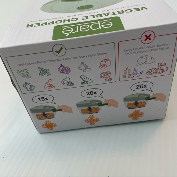 🆕 Epare manual vegetable chopper new in box - Picture 5 of 8